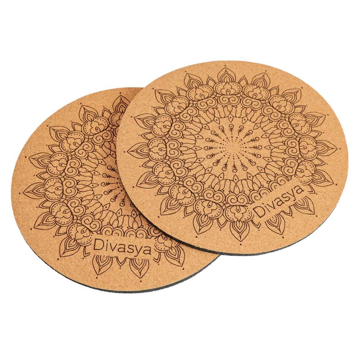 Kniepads Yoga aus Naturkautschuk & Kork (2 Stk., 20cm)