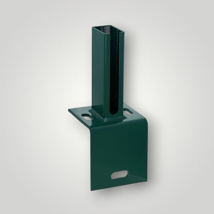 Fußplatte Winkel 40 x 60 mm | für Zaunpfosten an Wand & Kante