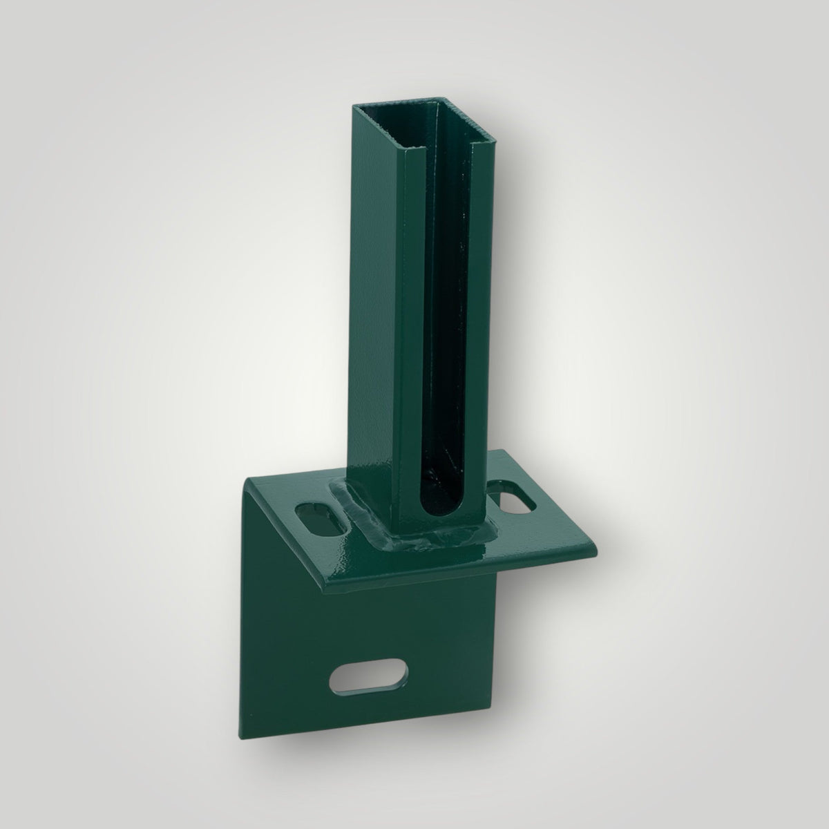 Fußplatte Winkel 40 x 60 mm | für Zaunpfosten an Wand & Kante