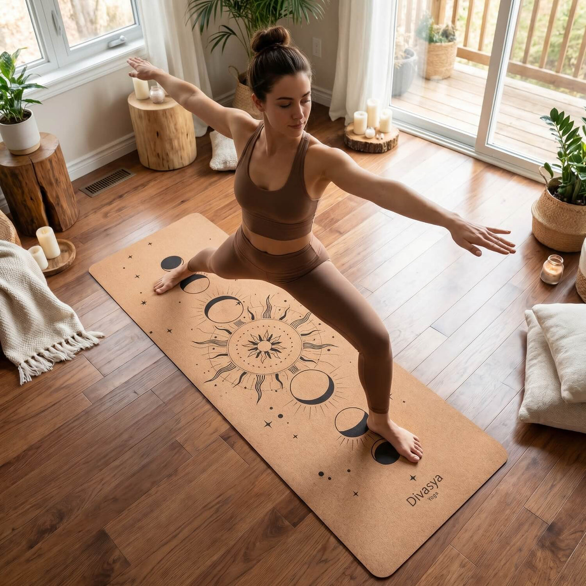 Leichte Kork Yogamatte: rutschfest, dämpfend & langlebig | Pure