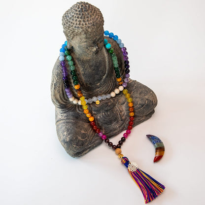 Mala Kette | Meditationskette Rainbow Chakra