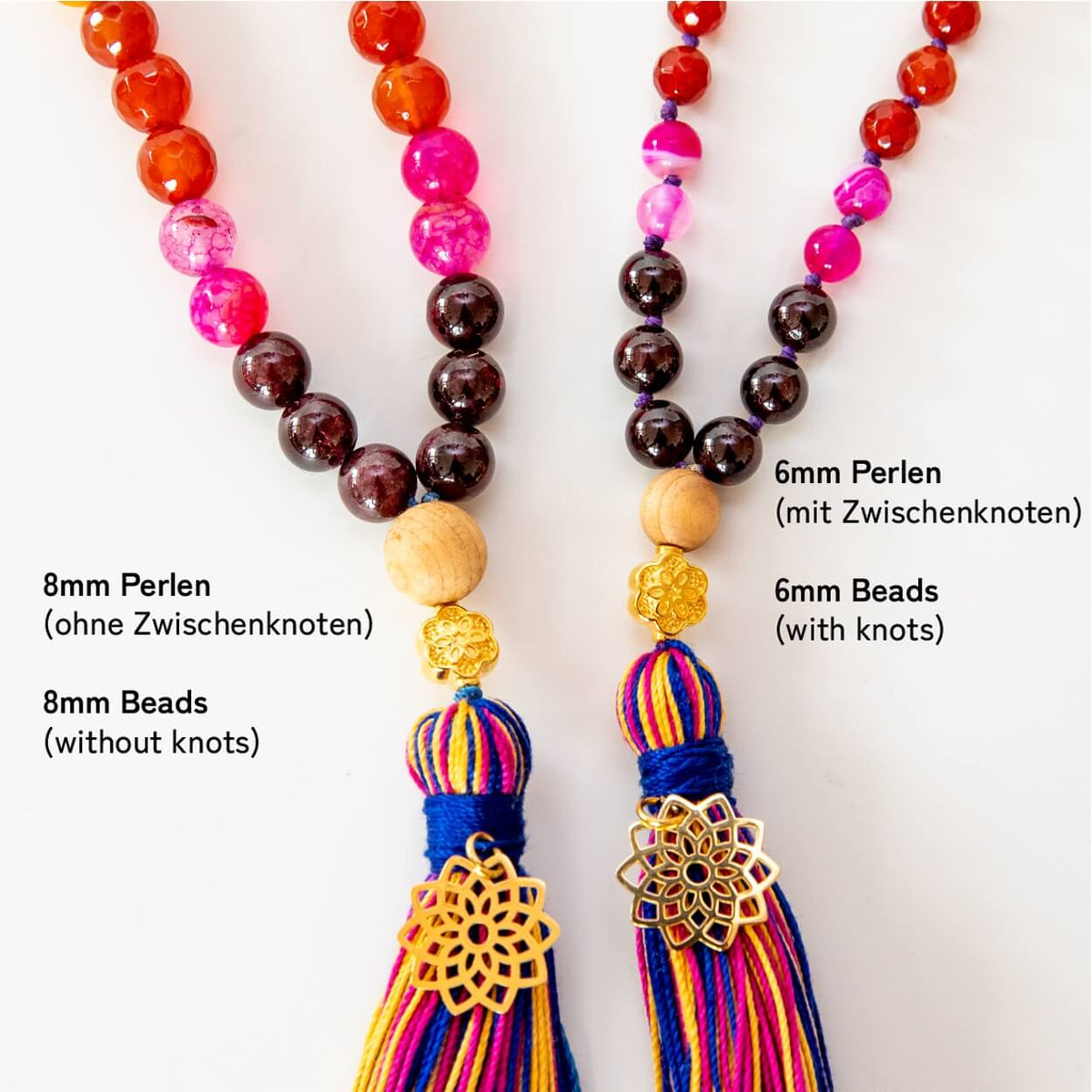 Mala Kette | Meditationskette Rainbow Chakra