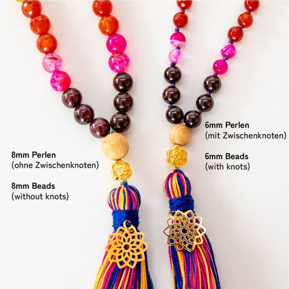 Mala Kette | Meditationskette Rainbow Chakra