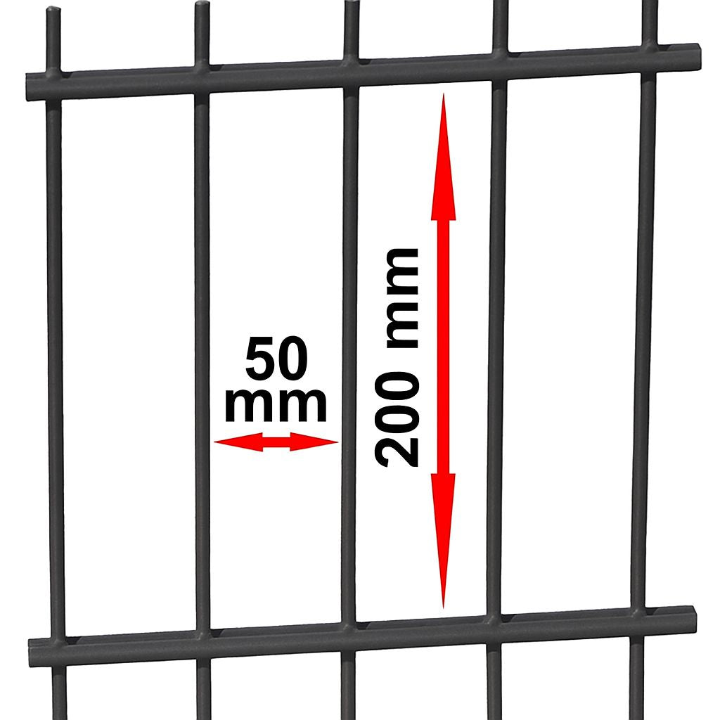 Doppelstabmatte 6/5/6 mm | 2510 mm | Feuerverzinkt