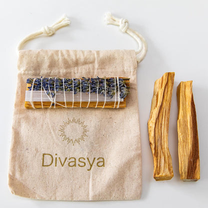 Palo Santo räuchern | Starter-Set für Yoga & Meditation | mit Räucherschale