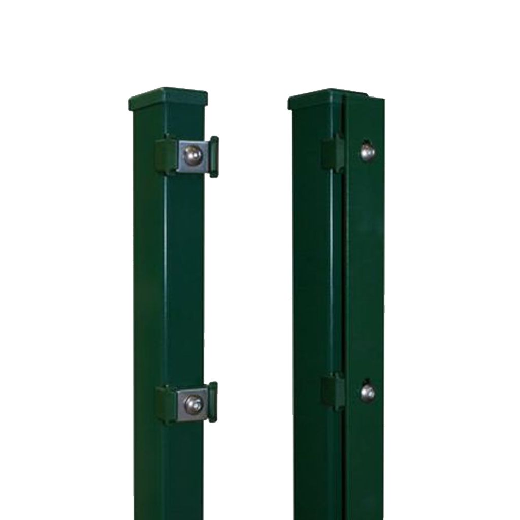 Zaunpfosten 60 x 40 mm | Moosgrün RAL 6005 | Einbetonieren