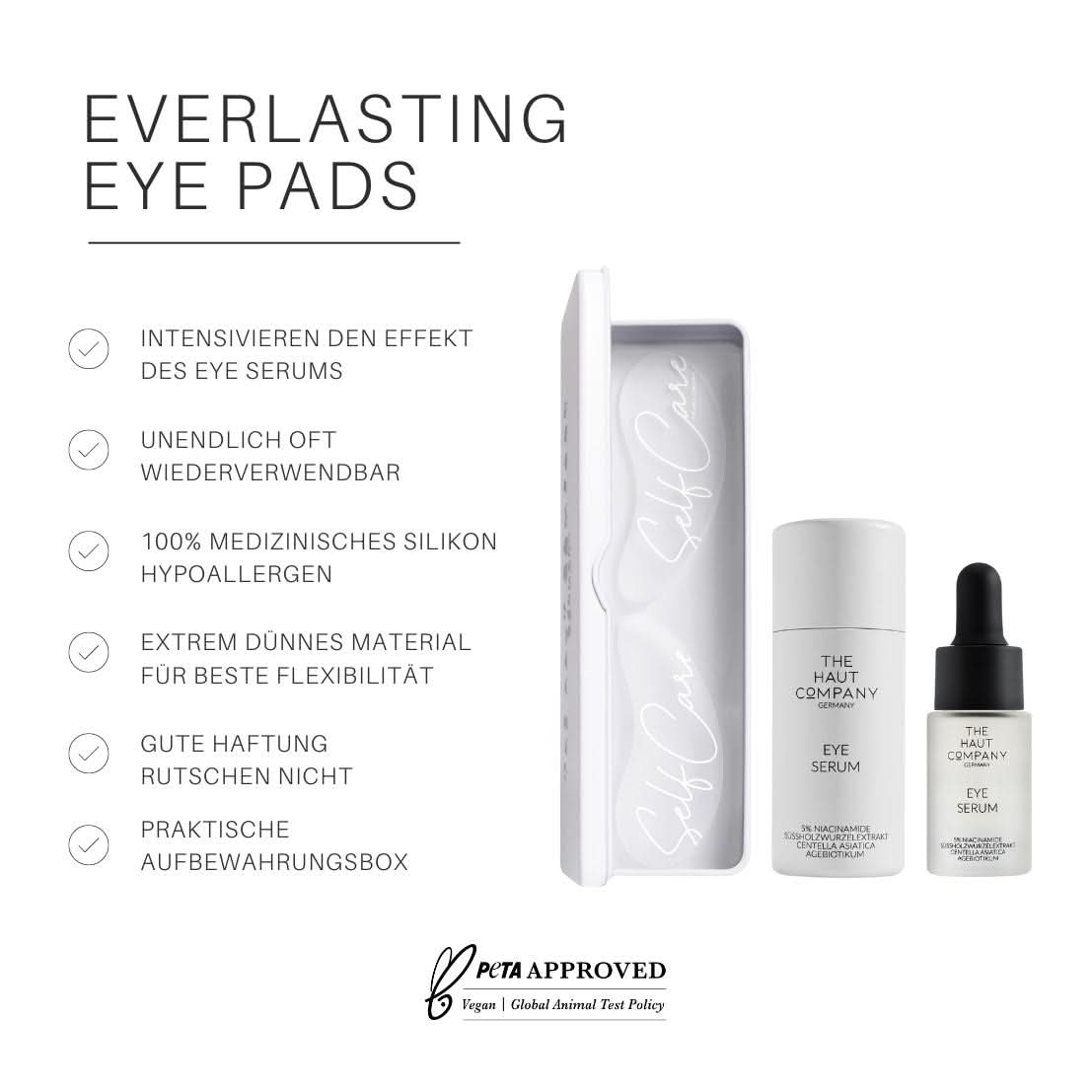 "Self Care" Eye Pads + Eye Serum