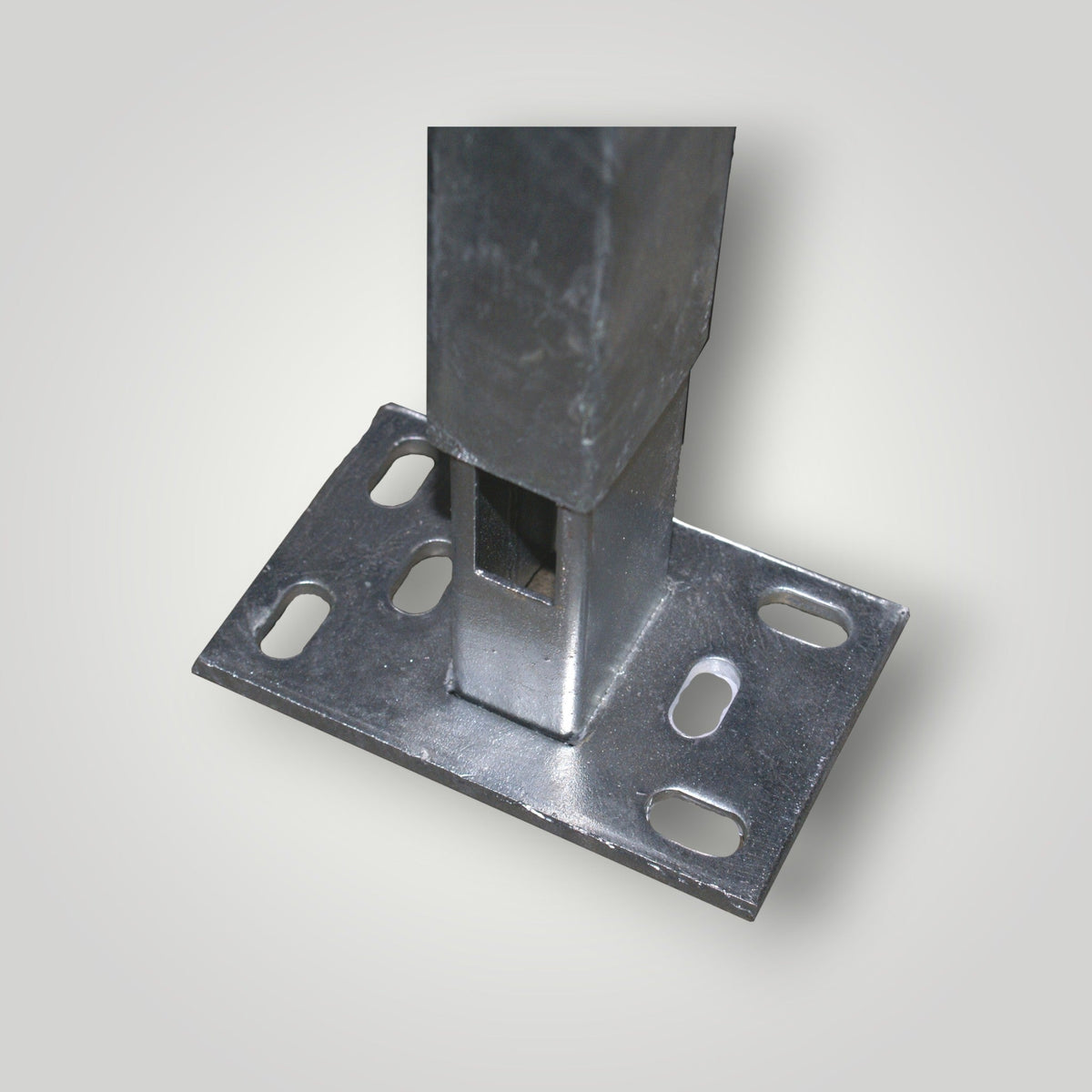 Fußplatte 40 x 60 mm | Holm 140 mm | für Zaunpfosten 60 x 40 mm