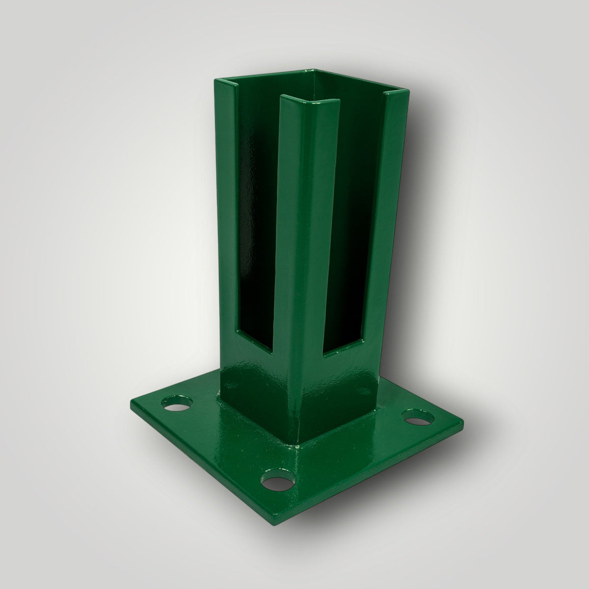 Fußplatte Ecke 60 x 60 mm | Holm 150 mm | für Eckpfosten