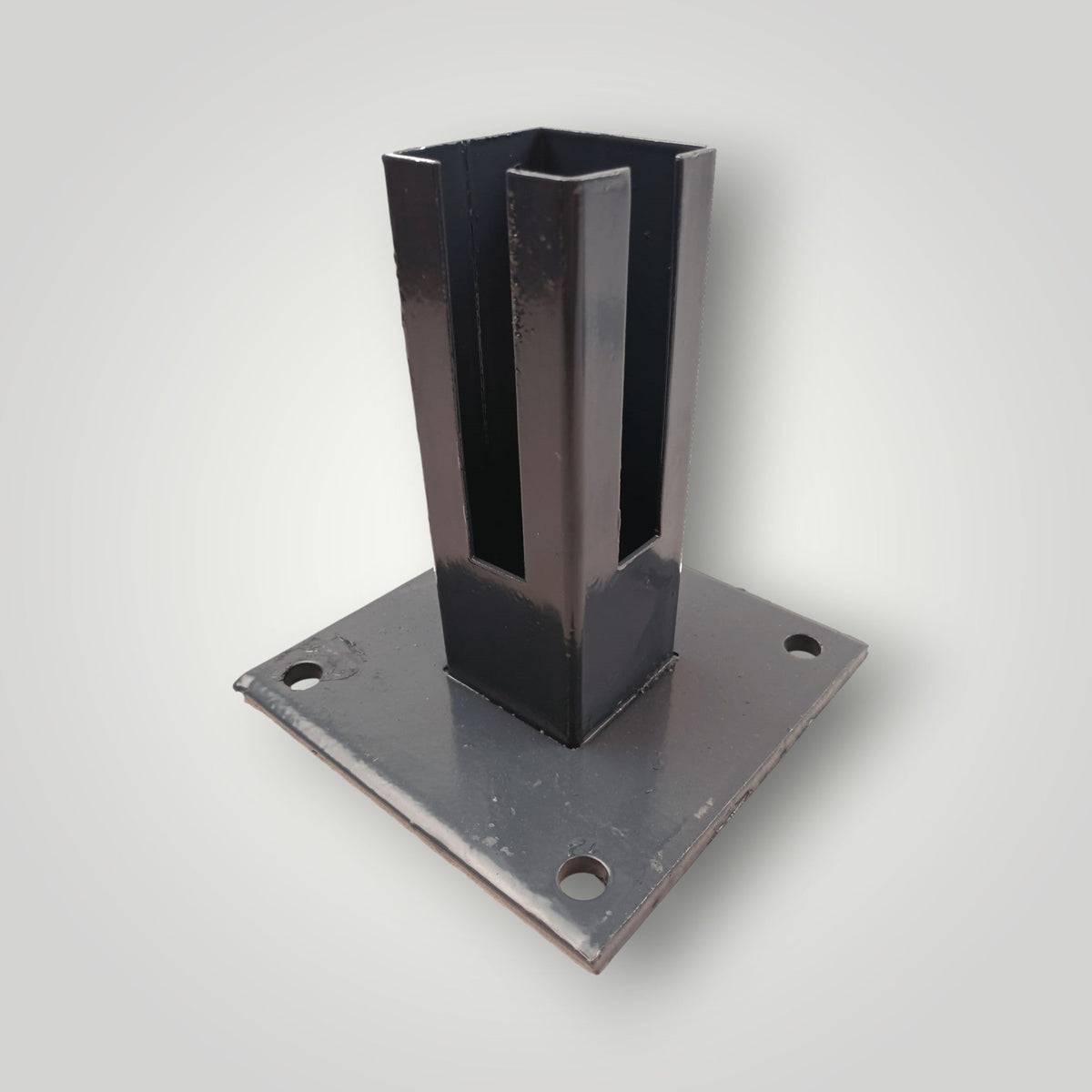 Fußplatte Ecke 60 x 60 mm | Holm 150 mm | für Eckpfosten