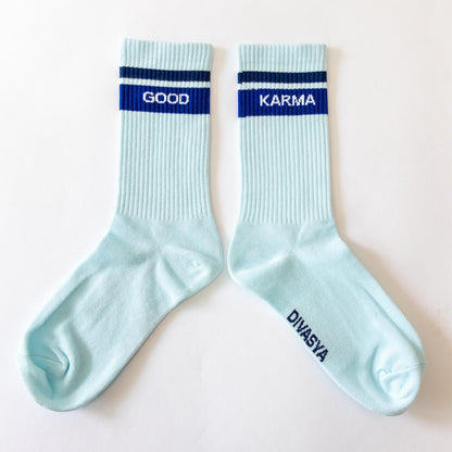 Socken mit Yoga-Motiv: Good Karma