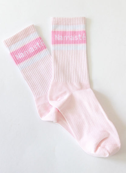 Socken mit Yoga-Motiv in 2 Varianten: Namasté Pink | Inhale Exhale
