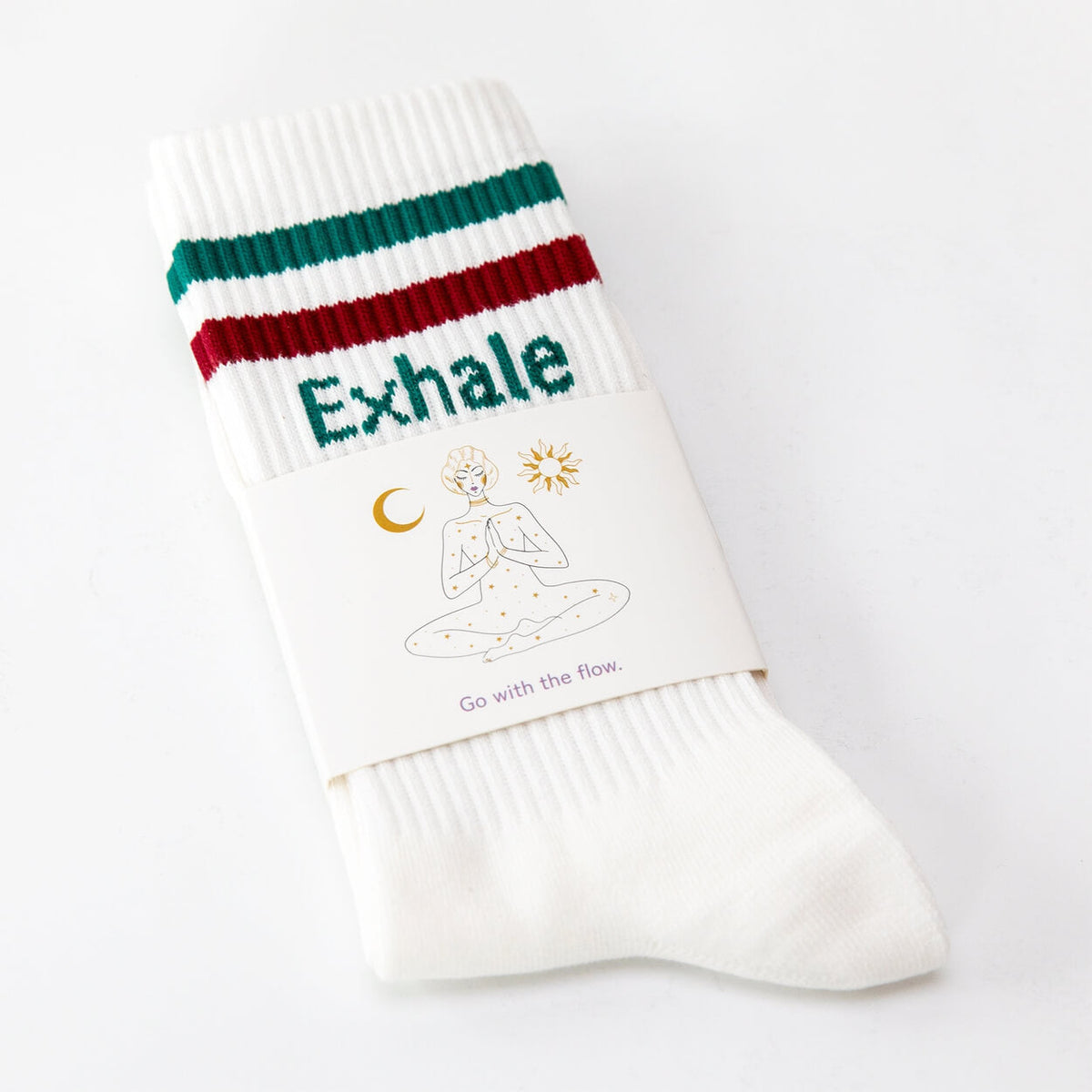 Socken mit Yoga-Motiv in 2 Varianten: Inhale Exhale | Namasté