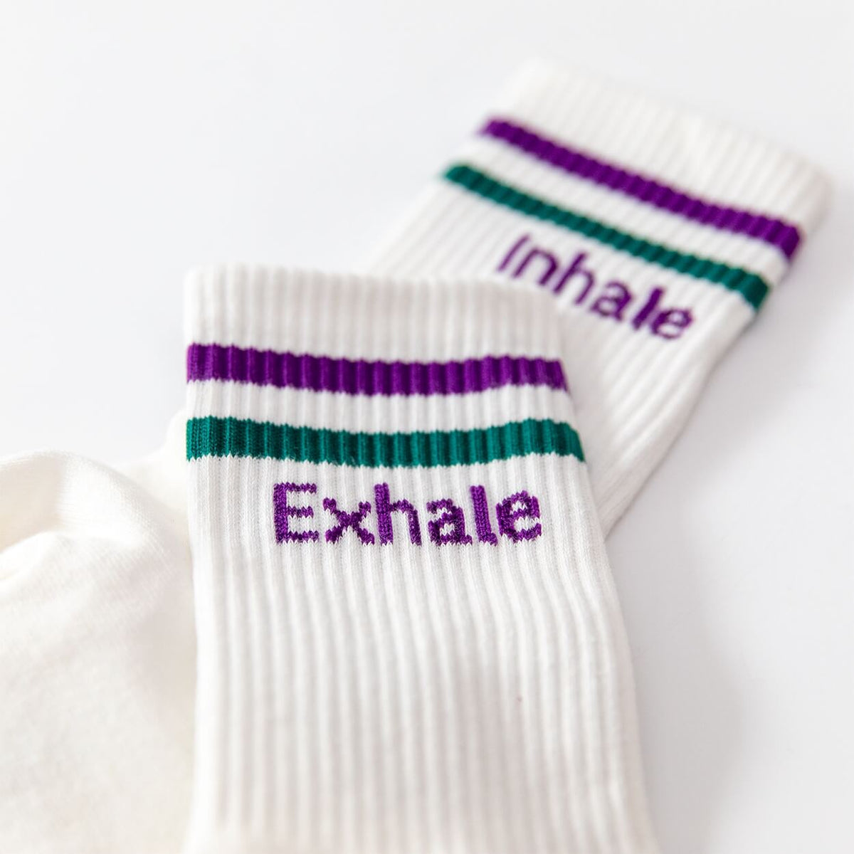 Socken mit Yoga-Motiv: Inhale Exhale | Namasté | 3 Farben
