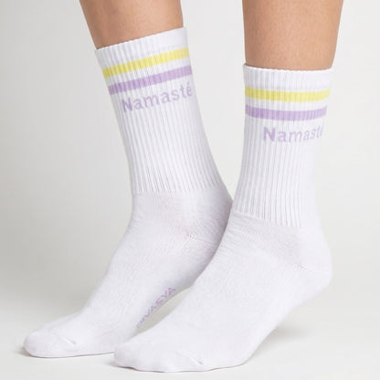 Socken mit Yoga-Motiv: Inhale Exhale | Namasté | 3 Farben