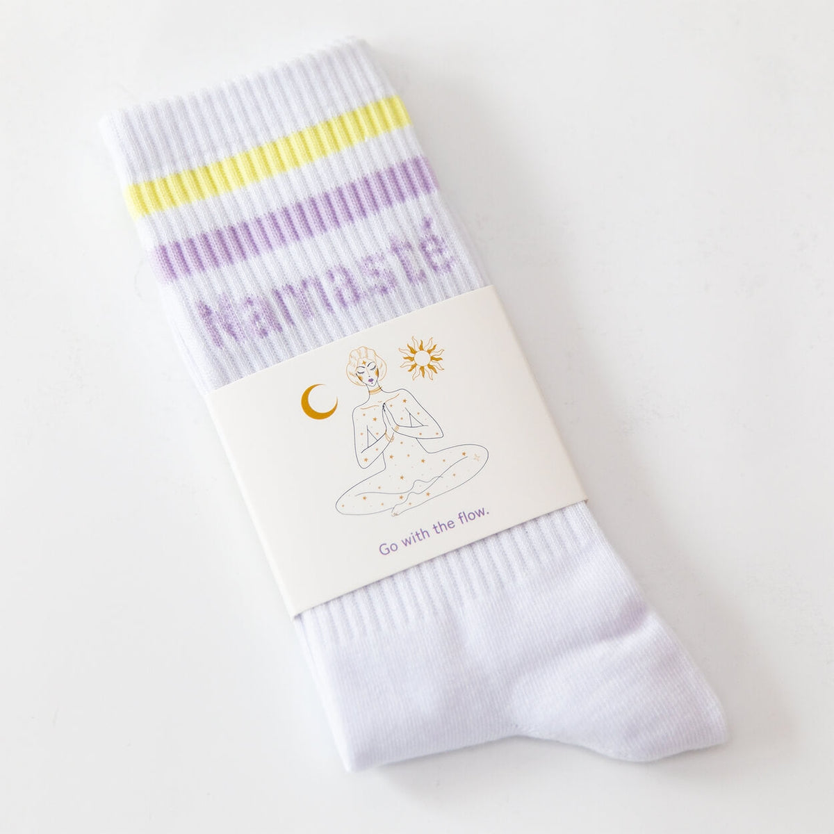 Socken mit Yoga-Motiv: Inhale Exhale | Namasté