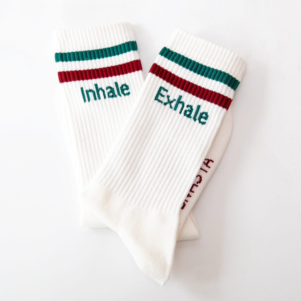 Socken mit Yoga-Motiv: Inhale Exhale | Namasté | 3 Farben