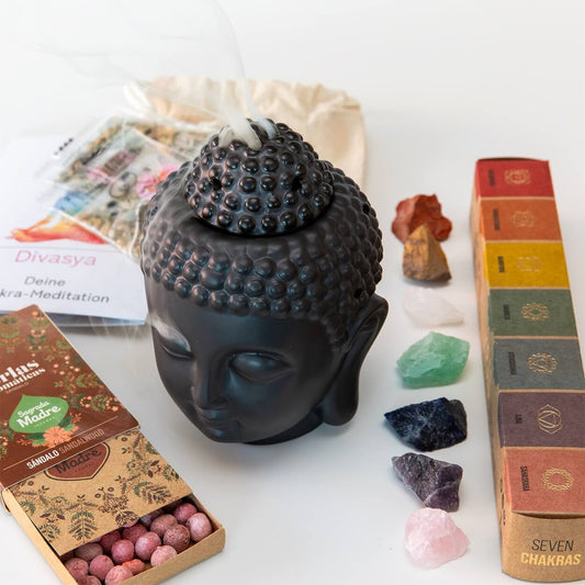 Geschenk Meditation │ Geschenkset für Chakra Meditation & Yoga