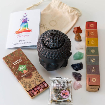 Geschenk Meditation │ Geschenkset für Chakra Meditation & Yoga