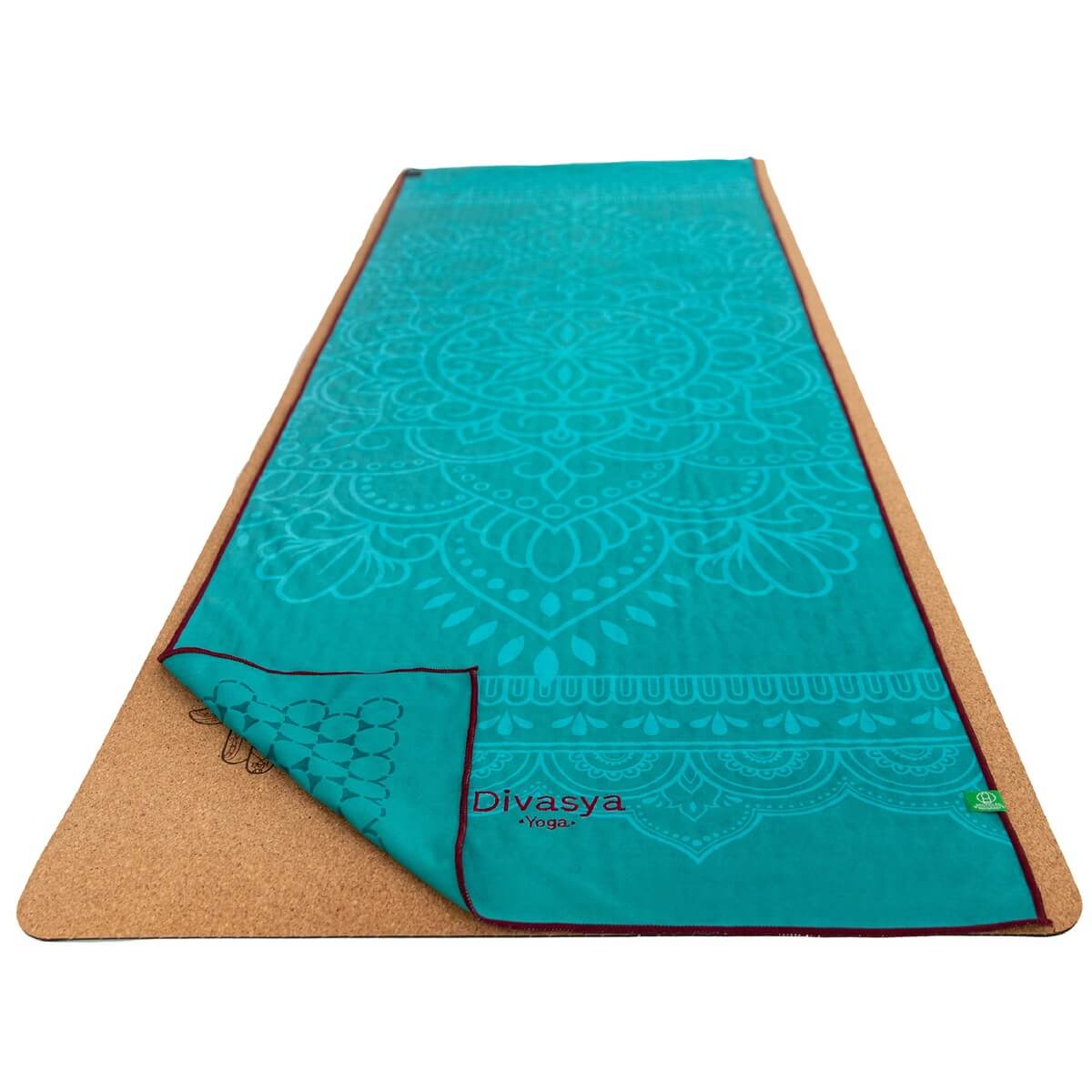 Yoga Handtuch rutschfest aus recycelter Mikrofaser & Silikon-Struktur auf der Unterseite