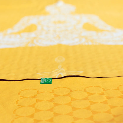 Yoga Handtuch rutschfest aus recycelter Mikrofaser & Silikon-Struktur auf der Unterseite