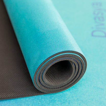 Yogamatte aus Naturkautschuk & recycelter Mikrofaser Rainbow Yogi