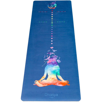 Yogamatte aus Naturkautschuk & recycelter Mikrofaser Chakra