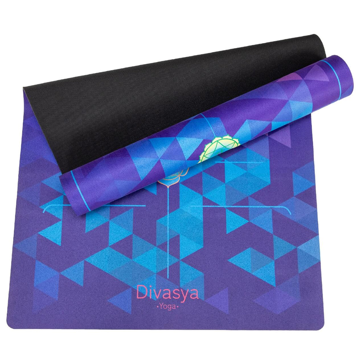 Yogamatte aus Naturkautschuk & recycelter Mikrofaser Rainbow Yogi