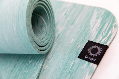 Yogamatte Naturkautschuk PURE: rutschfest, natürlich & extra breit | black