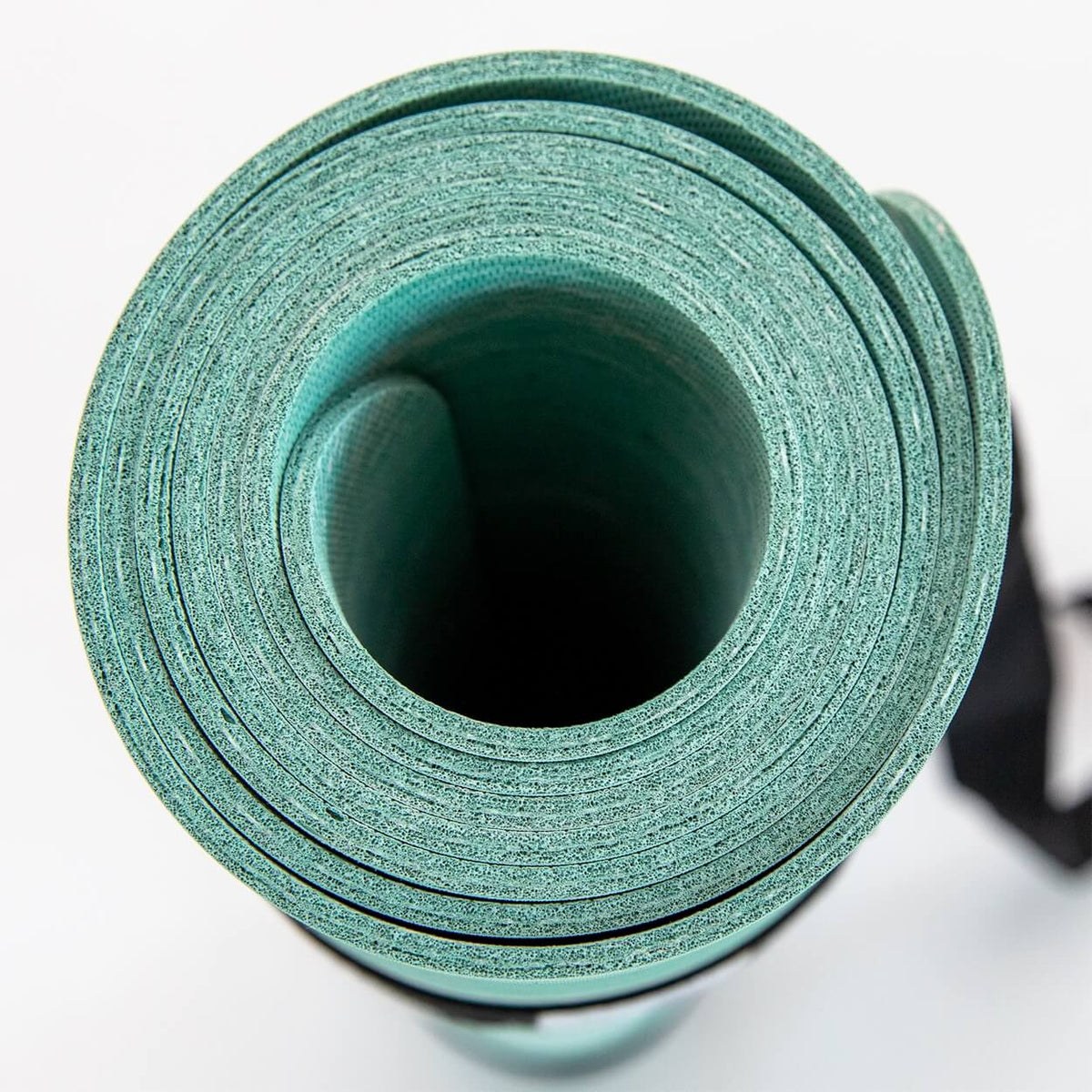 Yogamatte Naturkautschuk PURE: rutschfest, natürlich & extra breit | black