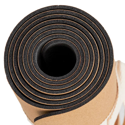 Yoga Set KOMFORT: Kork Yogamatte mit Yoga Knie Pads