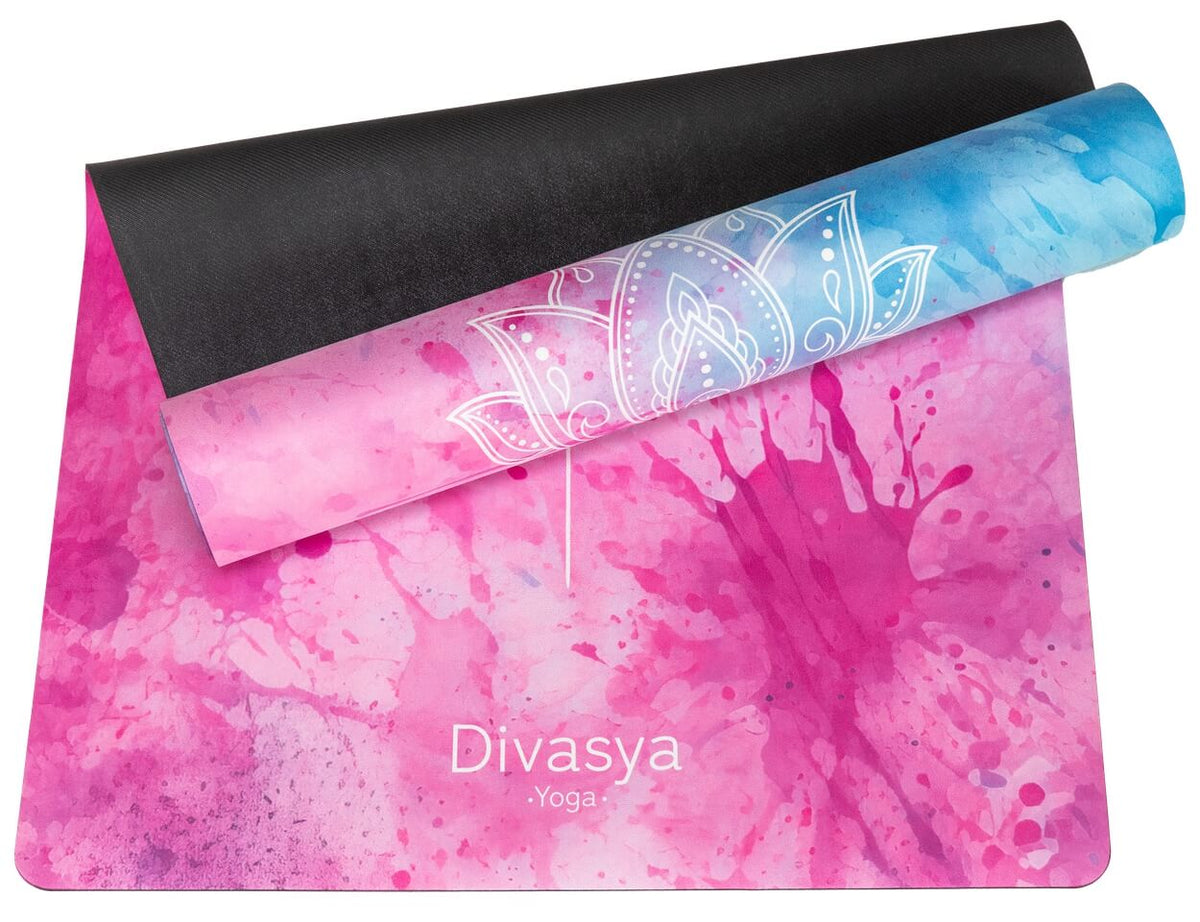 Yogamatte aus Naturkautschuk & recycelter Mikrofaser Rainbow Yogi