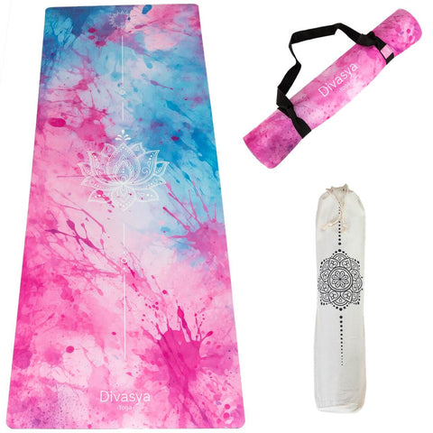 Yogamatte aus Naturkautschuk & recycelter Mikrofaser