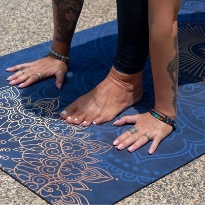 Yogamatte aus Naturkautschuk & recycelter Mikrofaser Chakra