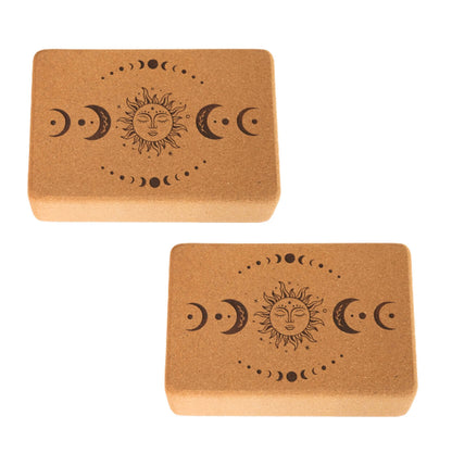 Yoga Set STARTER: Kork Yogamatte mit 2x Yogablock, Tragegurt, Schutzhülle