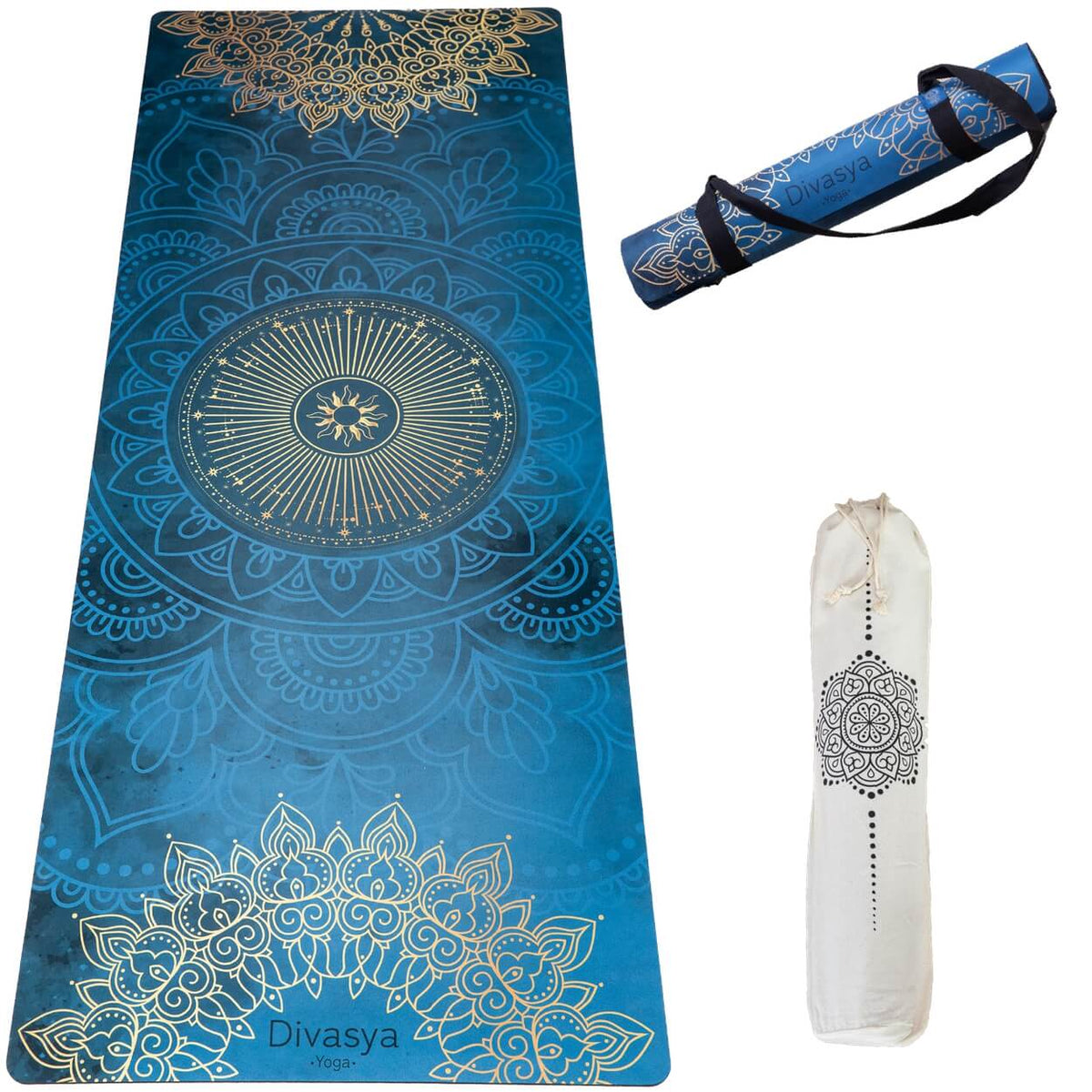 Yogamatte aus Naturkautschuk & recycelter Mikrofaser