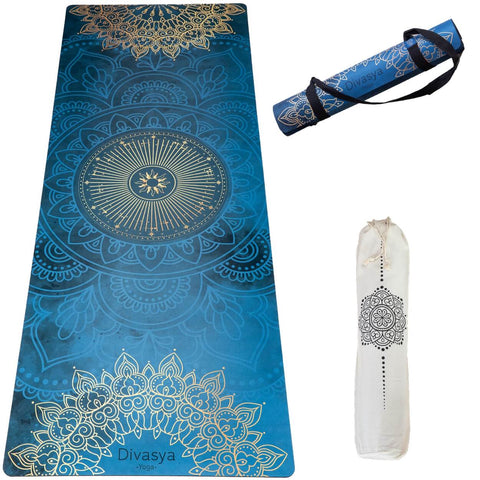 Yogamatte aus Naturkautschuk & recycelter Mikrofaser