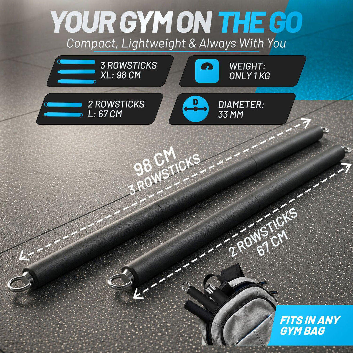 aerobis Rowstick - New version of our versatile fitness stick