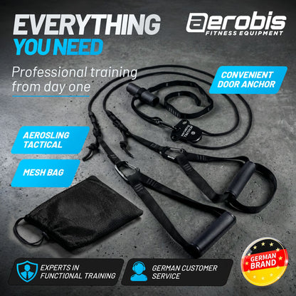 aeroSling Full-Black High-End Slingtrainer