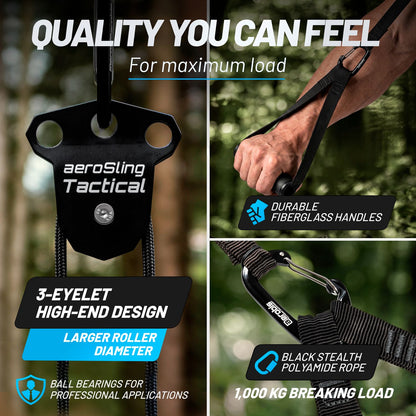 aeroSling Full-Black High-End Slingtrainer