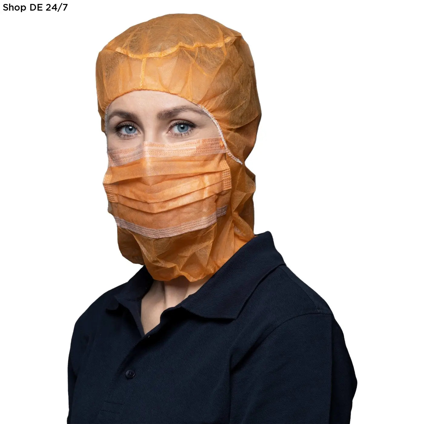 Orange einweg chirurgische kappe und maske 2 lagig für zuverlässiger schutz in deutsche qualität 1000 stück