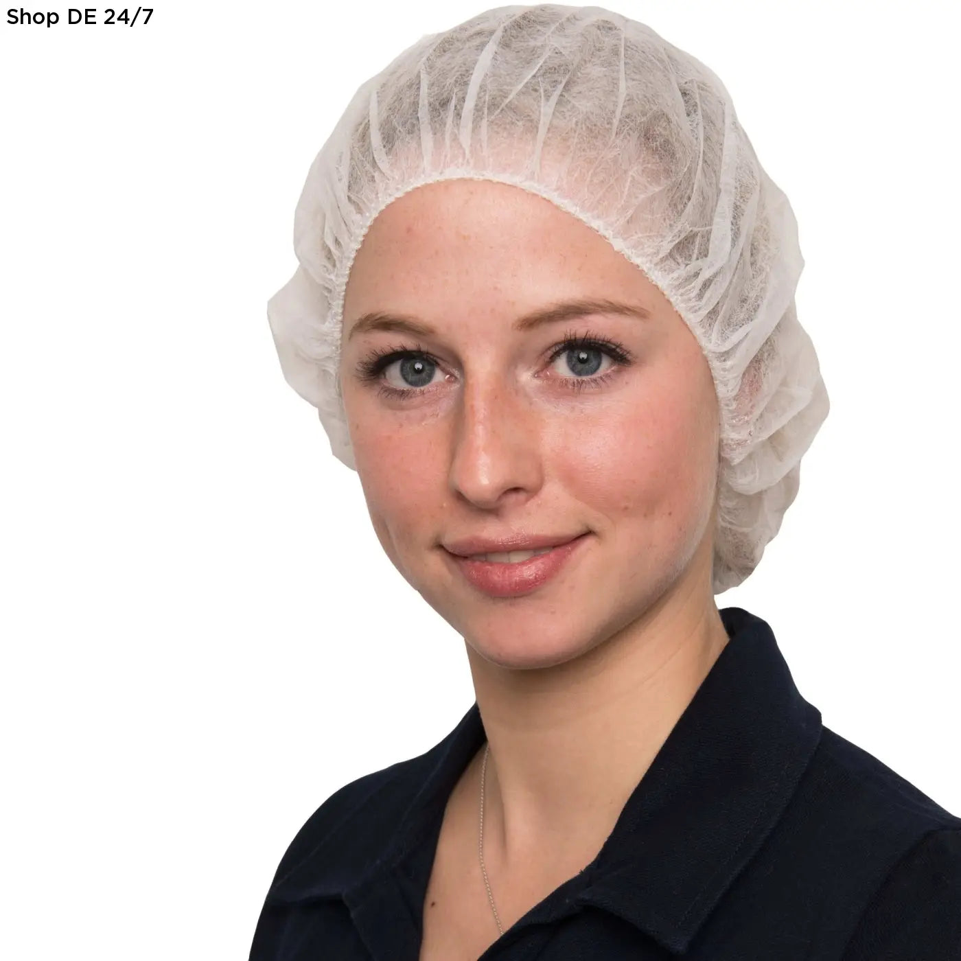 Weiße disposable haarnetz barett hauben Ø 58 cm für zuverlässigen schutz und deutsche qualität bei hygienischen anwendungen