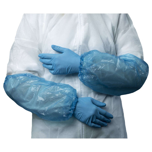 CPE - Armstulpen 20 μ Blau: Zuverlässiger Schutz für hygienische Anwendungen 2000 Stück - Shop DE 24/7NITRAS40 cm Lang2000 StückNITRAS PE - Ärmelschoner, blau, ca. 40 cm lang, Beutel à 100 Stück - Shop DE 24/7NITRASBlauNITRAS PE - Ärmelschoner, blau, ca. 40 cm lang, Beutel à 100 Stück
