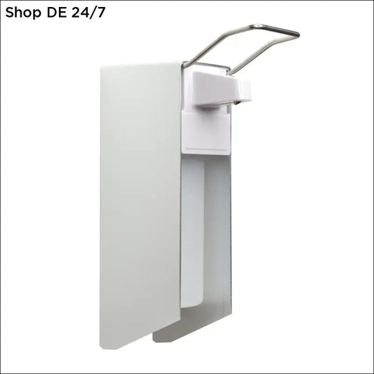 Weißes wandmontiertes desinfektionsmittelspender mit chromgriff in deutscher qualität für zuverlässiger schutz