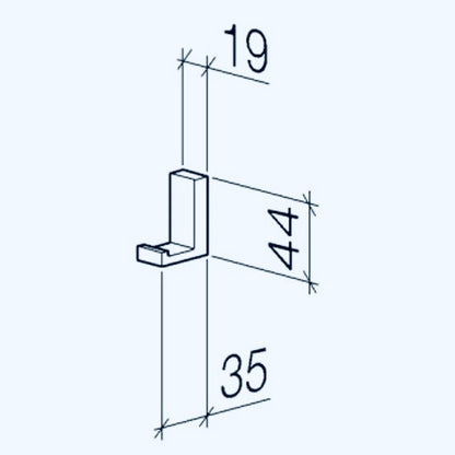 Dornbracht "Mem" Haken (platin)