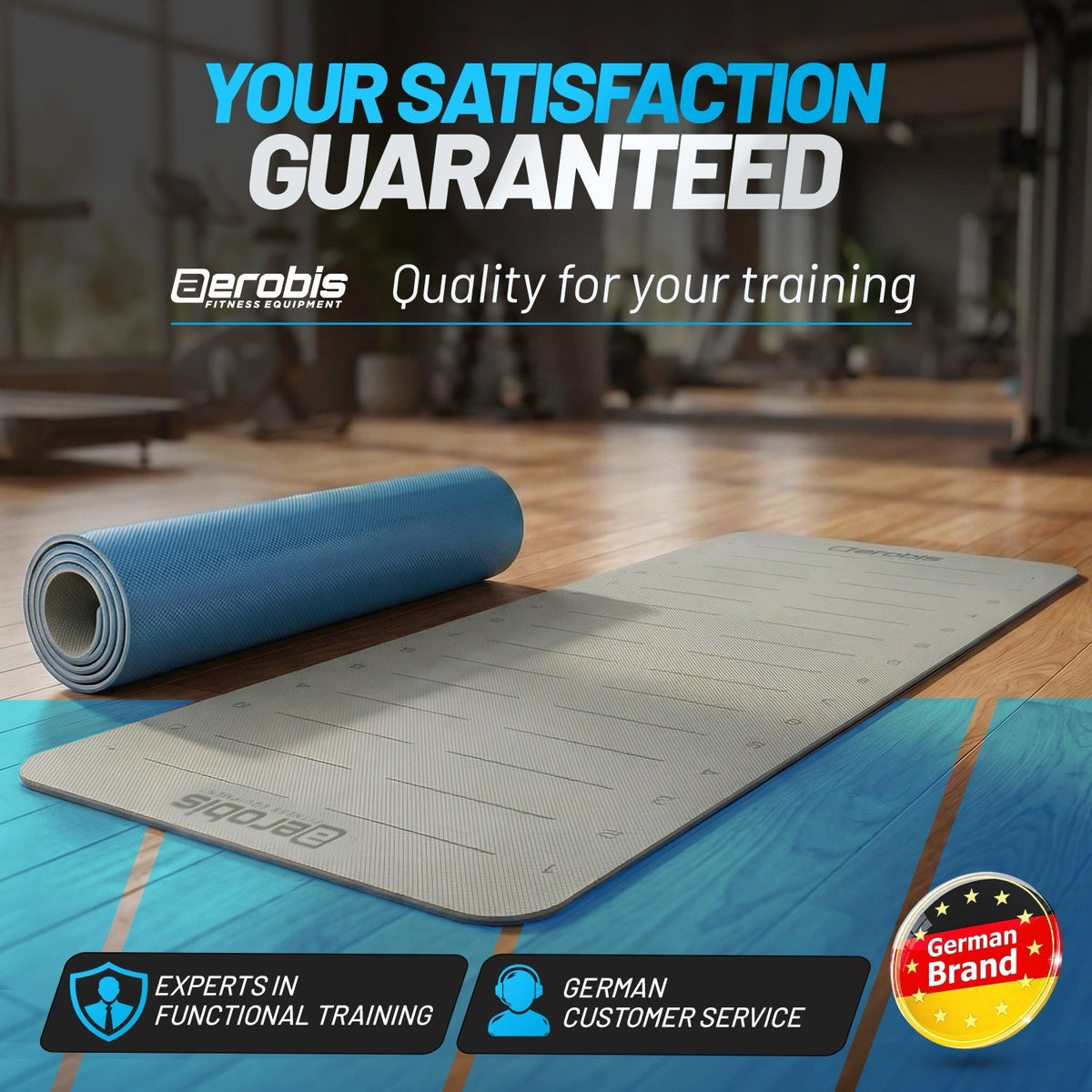 Fitness Mat with distance markers