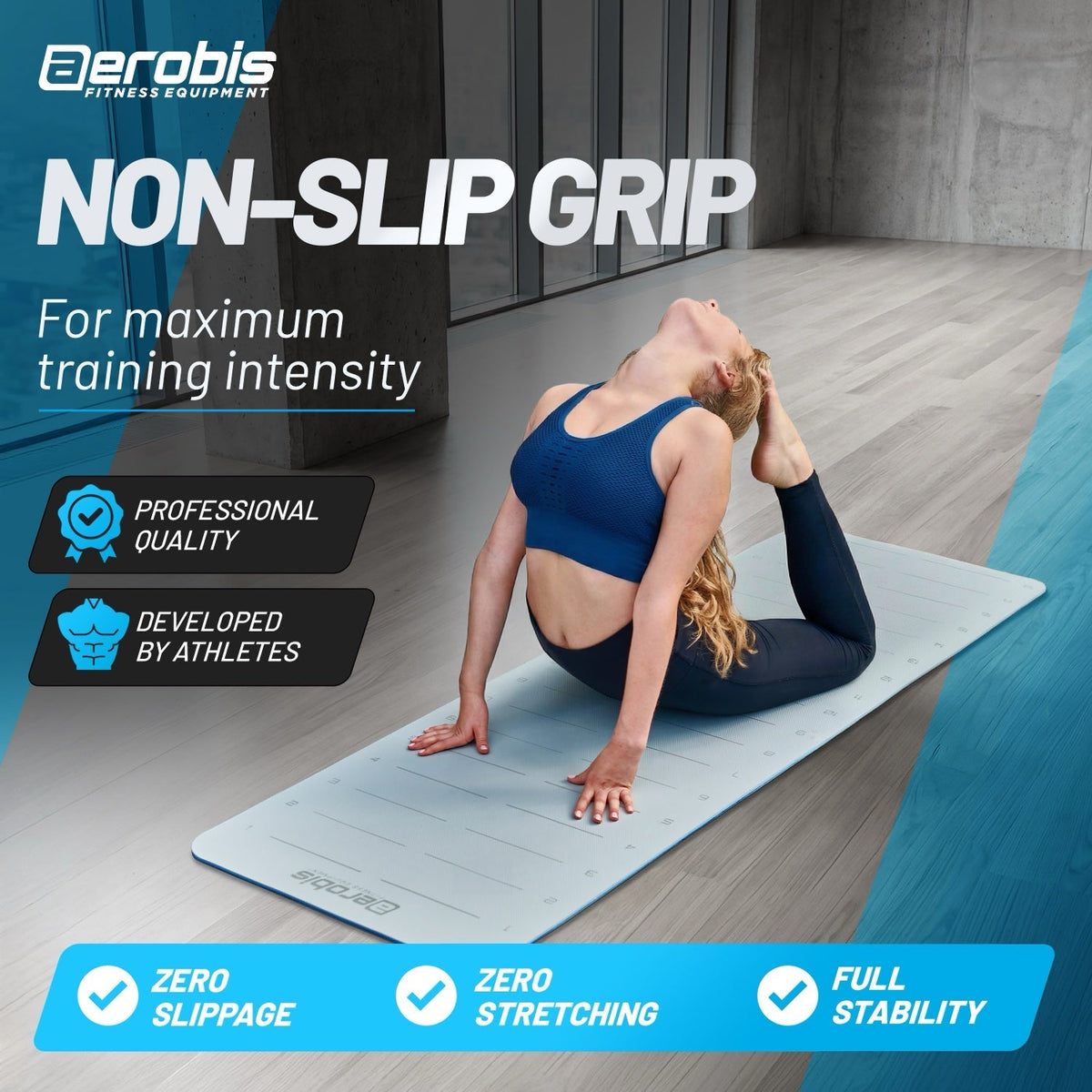 Fitness Mat with distance markers