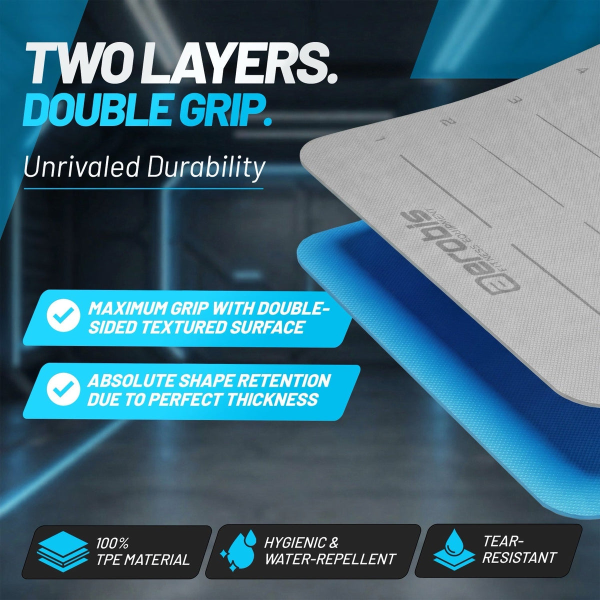 Fitness Mat with distance markers