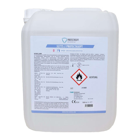 Flächendesinfektion PROTECTASEPT SF: Schnelle und effektive Desinfektion 5 Liter Flower