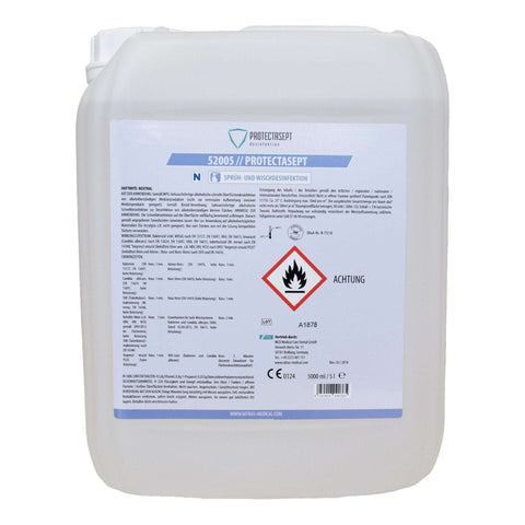 Flächendesinfektion PROTECTASEPT SF: Schnelle und effektive Desinfektion 5 Liter Neutral